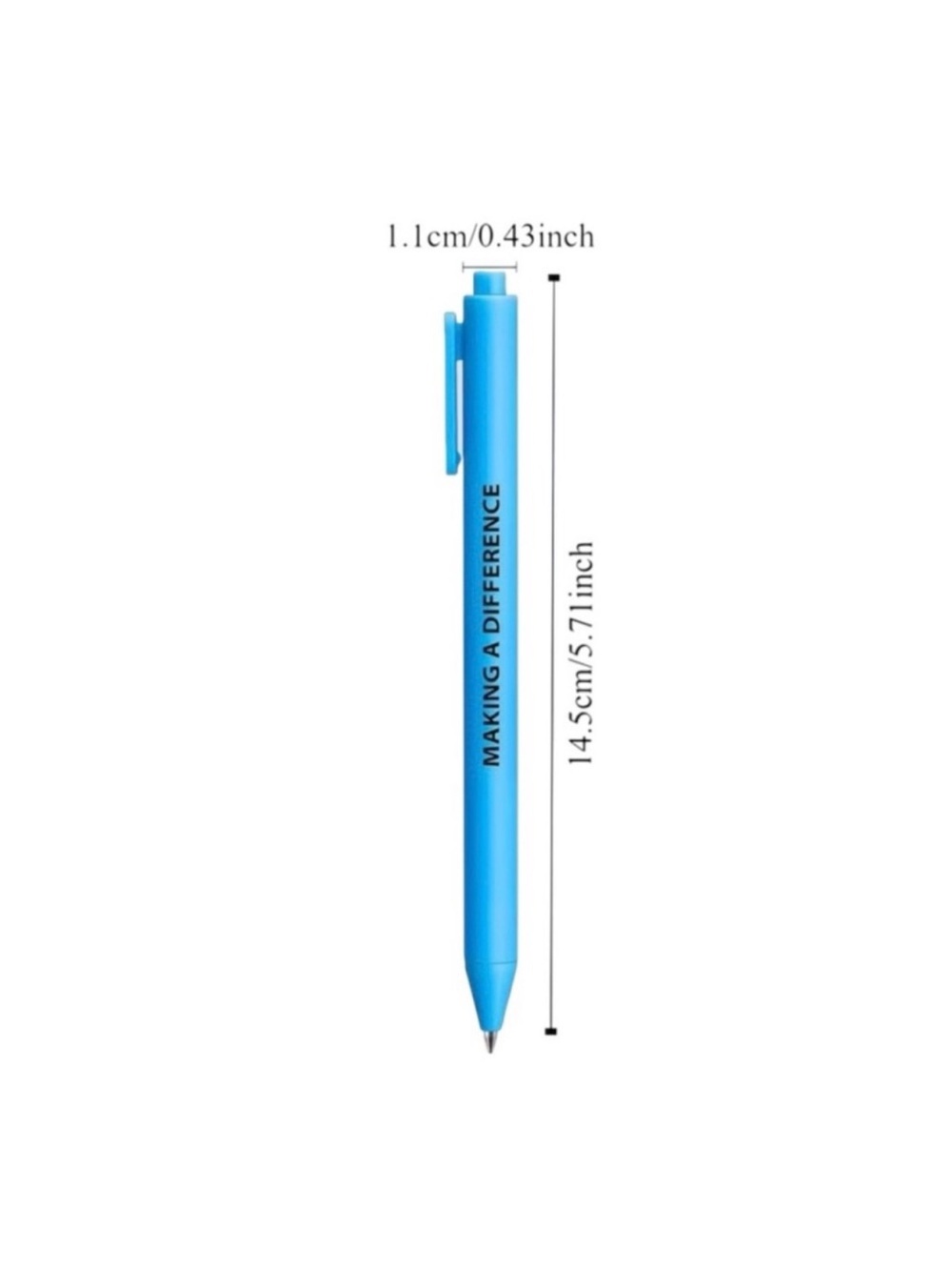 Motivational Quote Pens 10 Pack NWT Teacher Gift Black Ink Ballpoint Set - Picture 4 of 10